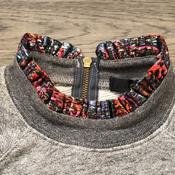 J.Crew | Grey metallic ruffle collar - Picture 6 of 9